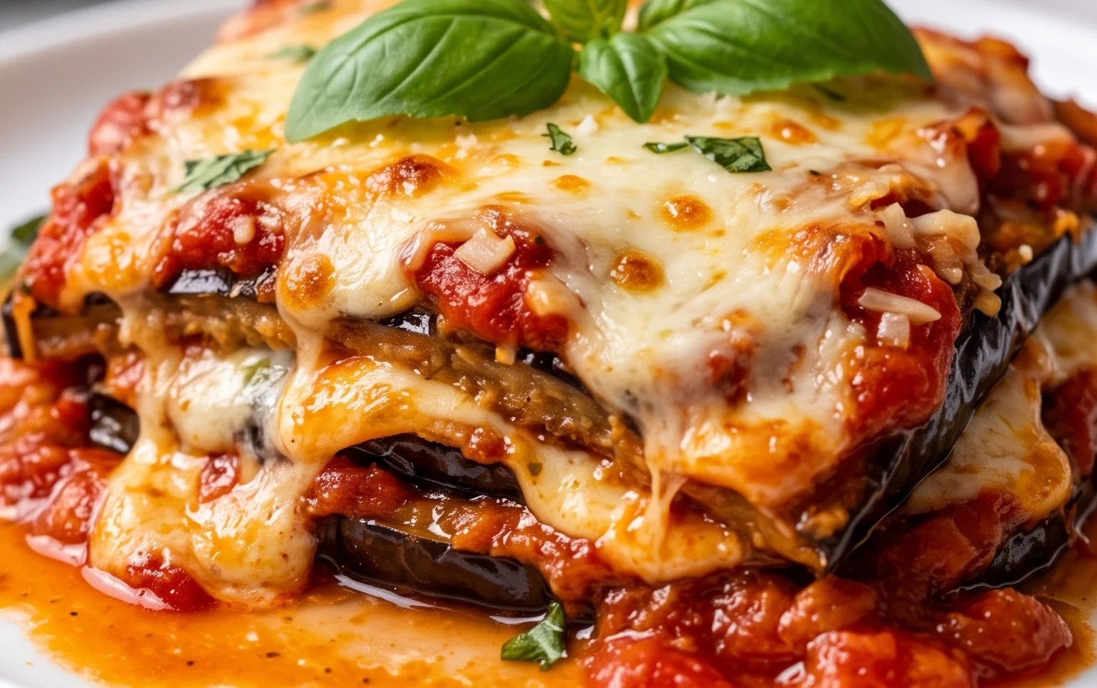 Spécialité d'Italie : Aubergines à la parmigiana
