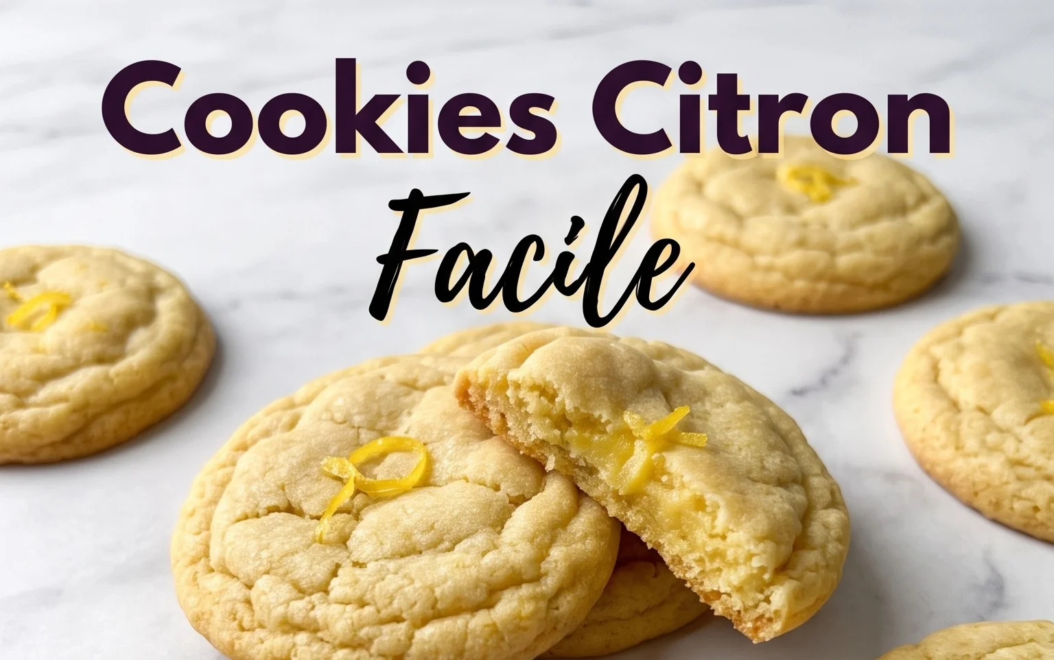 Cookies citron ultra facile : recette express en min