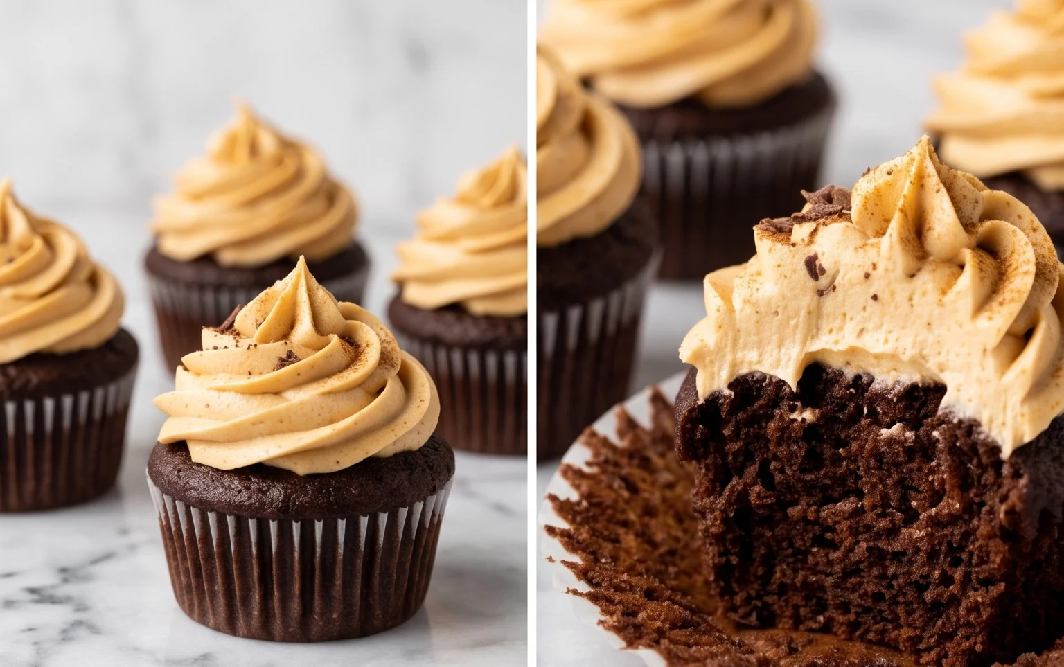 Cupcakes Chocolat et Citrouille : Recette Facile