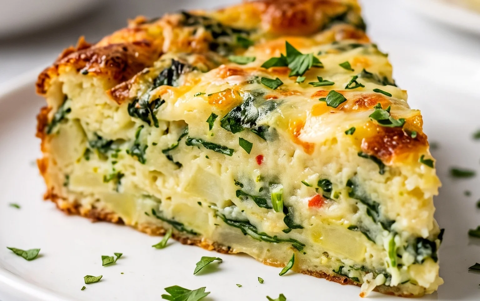 Sformato di patate e spinaci rustico vegetariano 